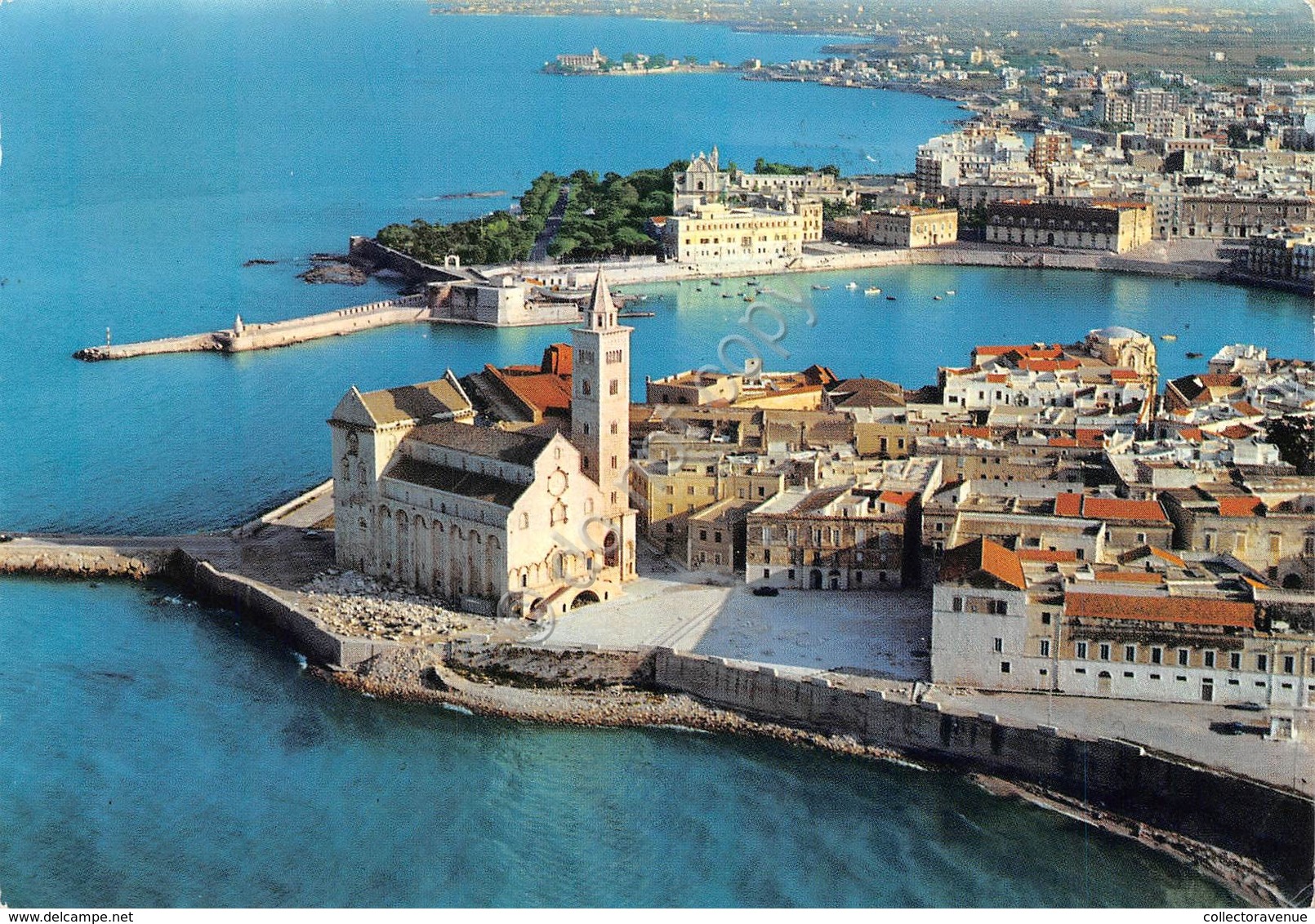 Cartolina Trani Porto E Cattedrale Panorama Aereo 1971 (Bari) - Bari