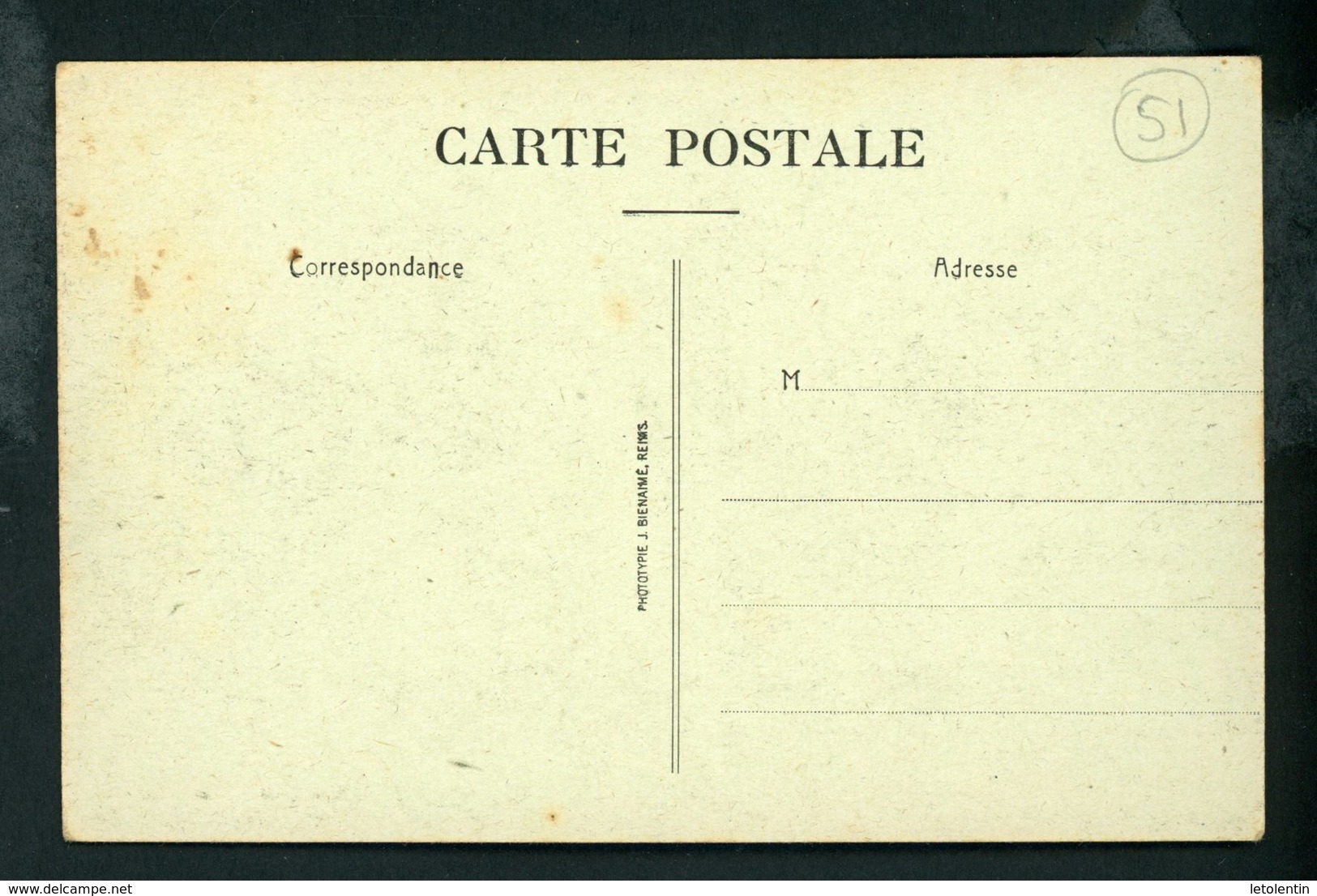 CPA: 51 - CORMICY EN RUINES (GUERRE 1914-18) - QUARTIER SAINT-THOMAS - Andere & Zonder Classificatie