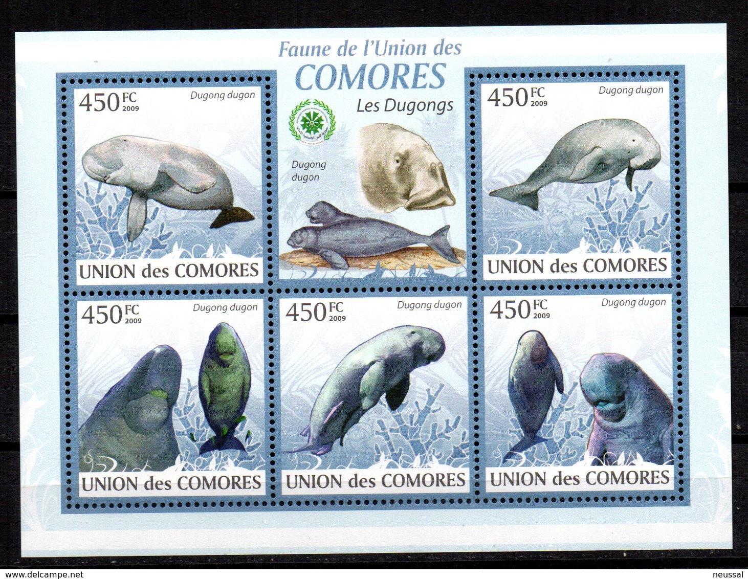 Serie Nº 2416/20 Comores - Delfines