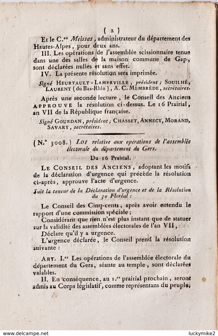 Early French Republic 16  Page Booklet.  Ref 0544 - Documenti Storici