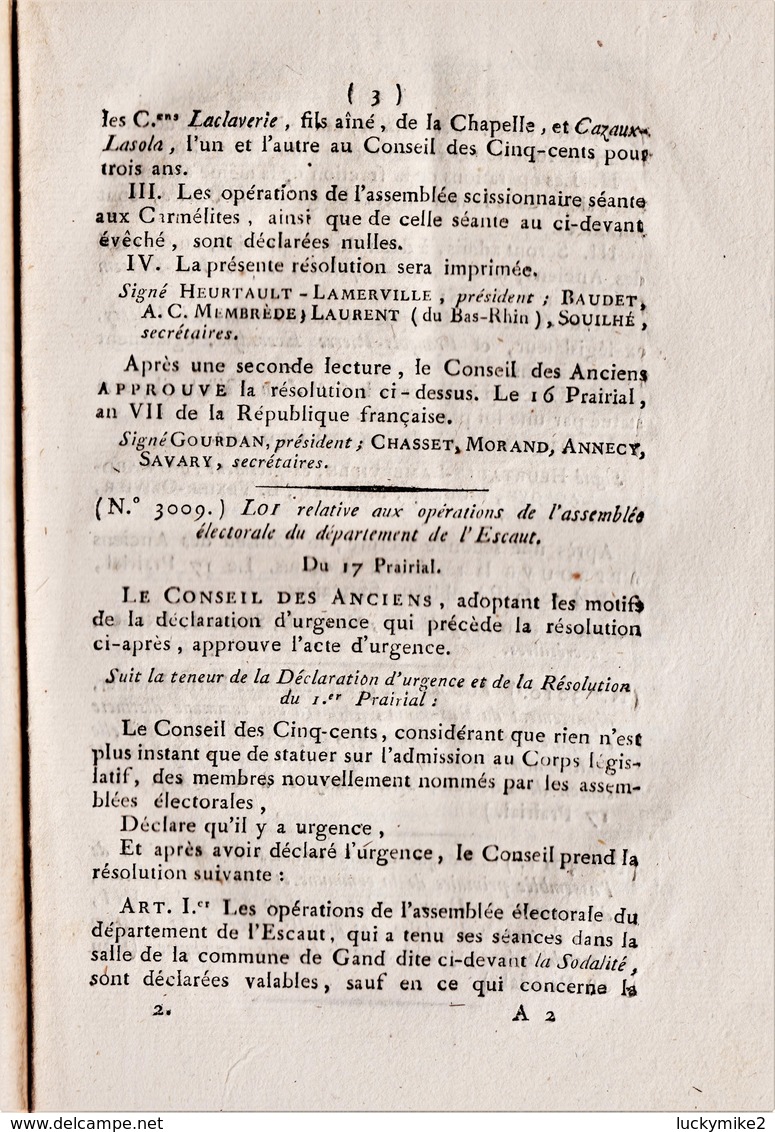 Early French Republic 16  Page Booklet.  Ref 0544 - Historical Documents