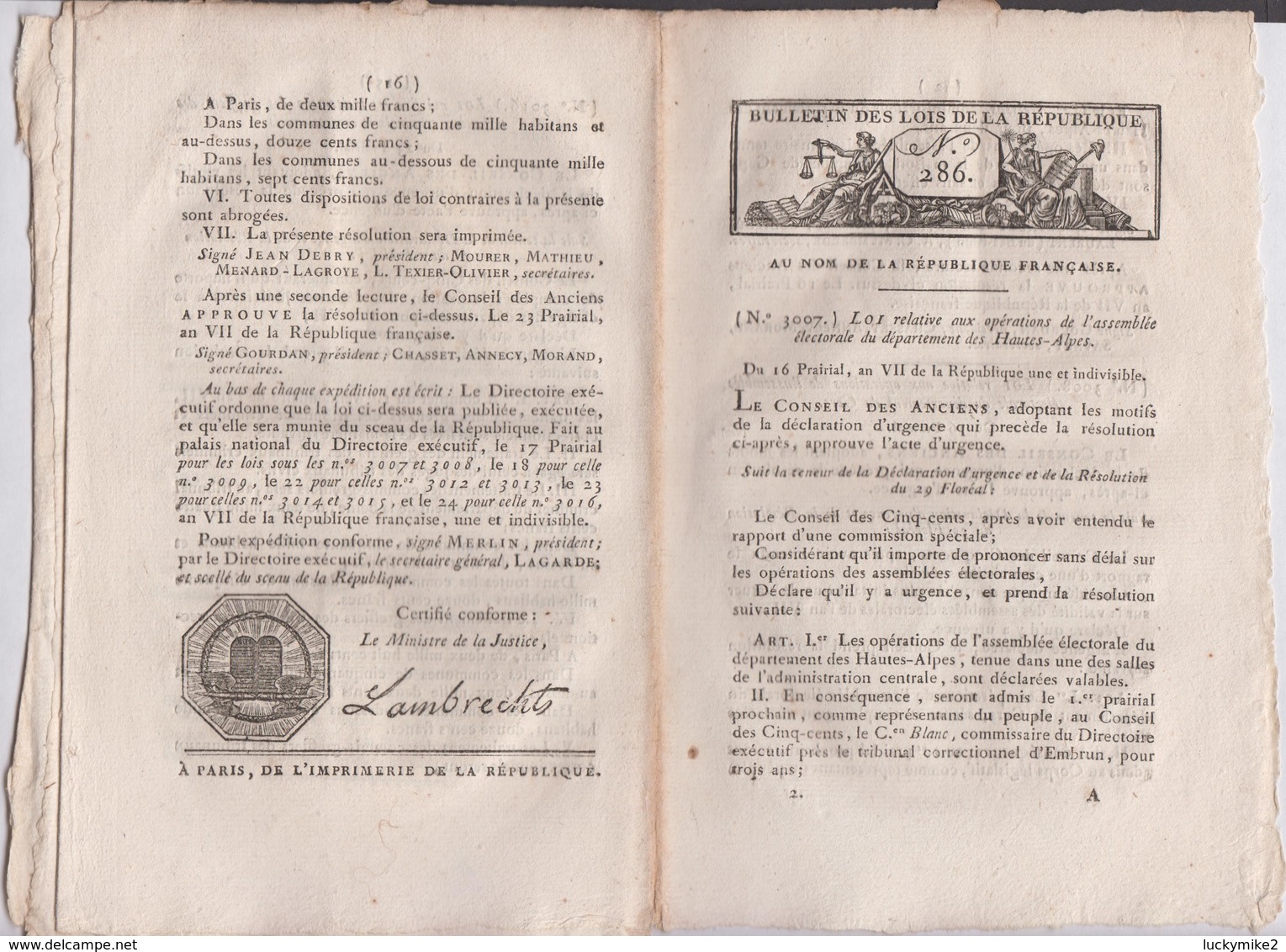 Early French Republic 16  Page Booklet.  Ref 0544 - Documenti Storici