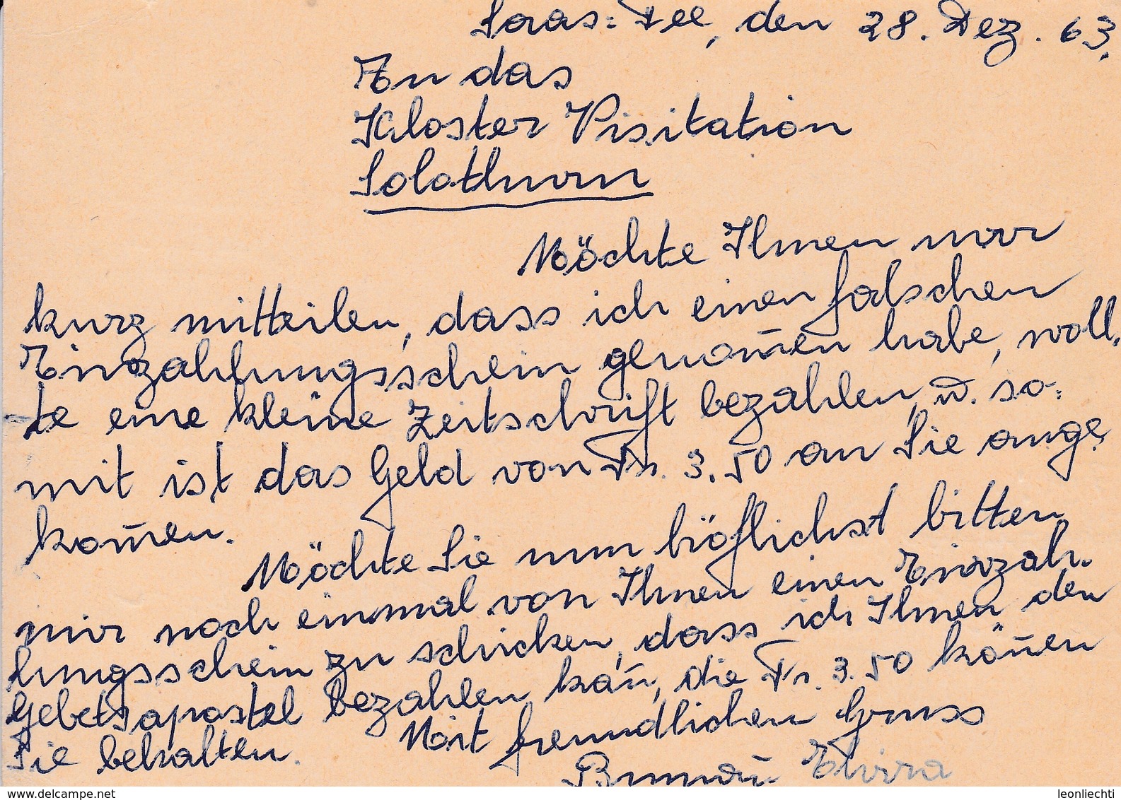 Bild-Postkarte  Luzern Mit Stempel SAAS FEE Perle Der Alpen Am 28.XII.1963 - Enteros Postales