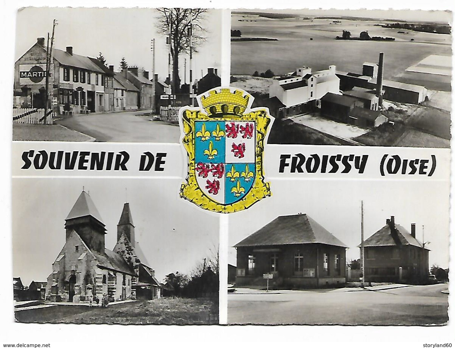 Cpm 02805 Froissy 4 Vues Sur Carte Pub Martini - Froissy