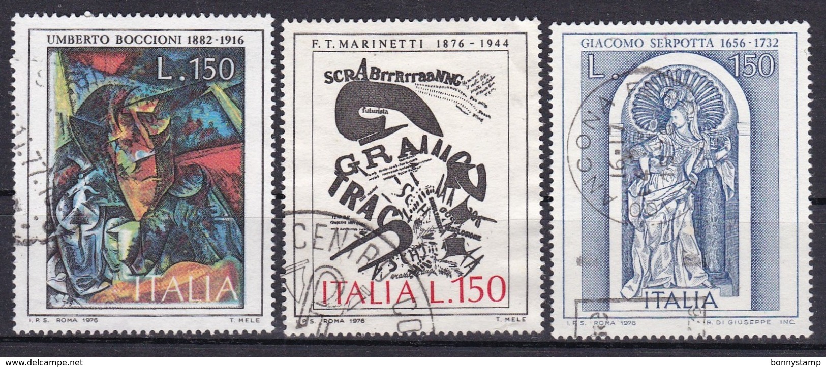 Repubblica Italiana, 1976 - Arte Italiana - Nr.1337/339 Usato° - 1971-80: Usati