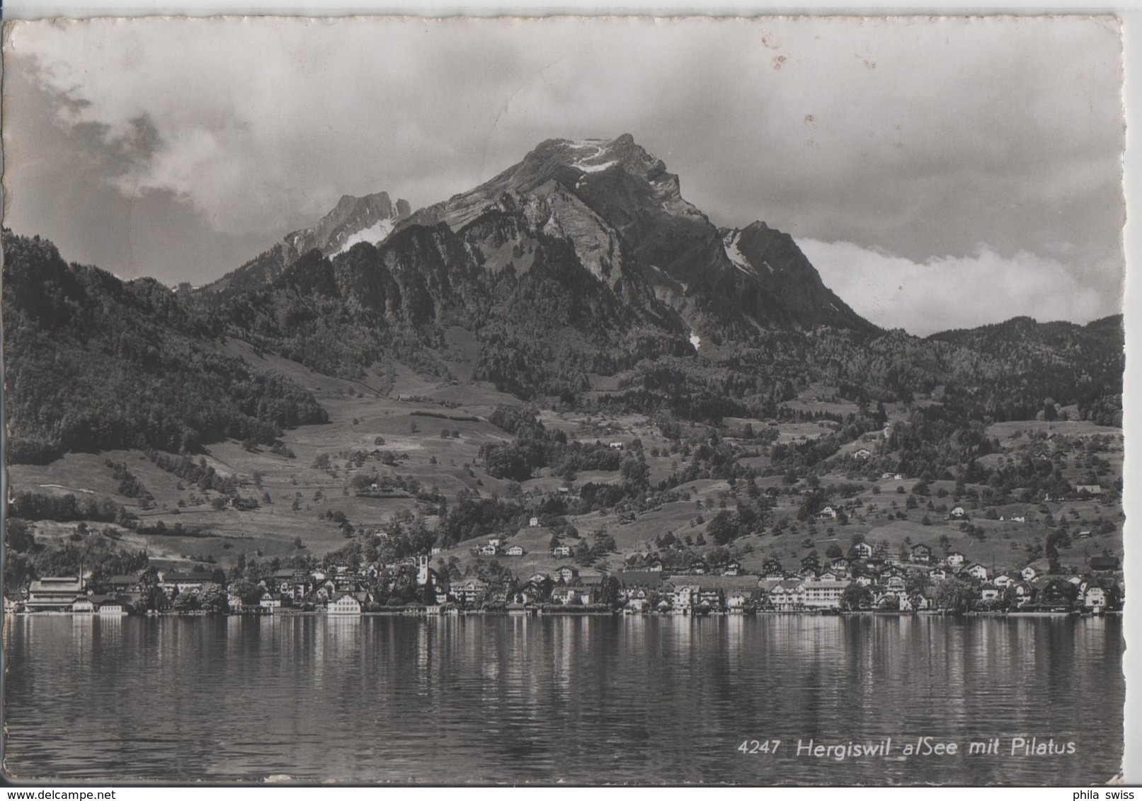 Hergiswil Am See Mit Pilatus - Photo: Engelberger - Hergiswil