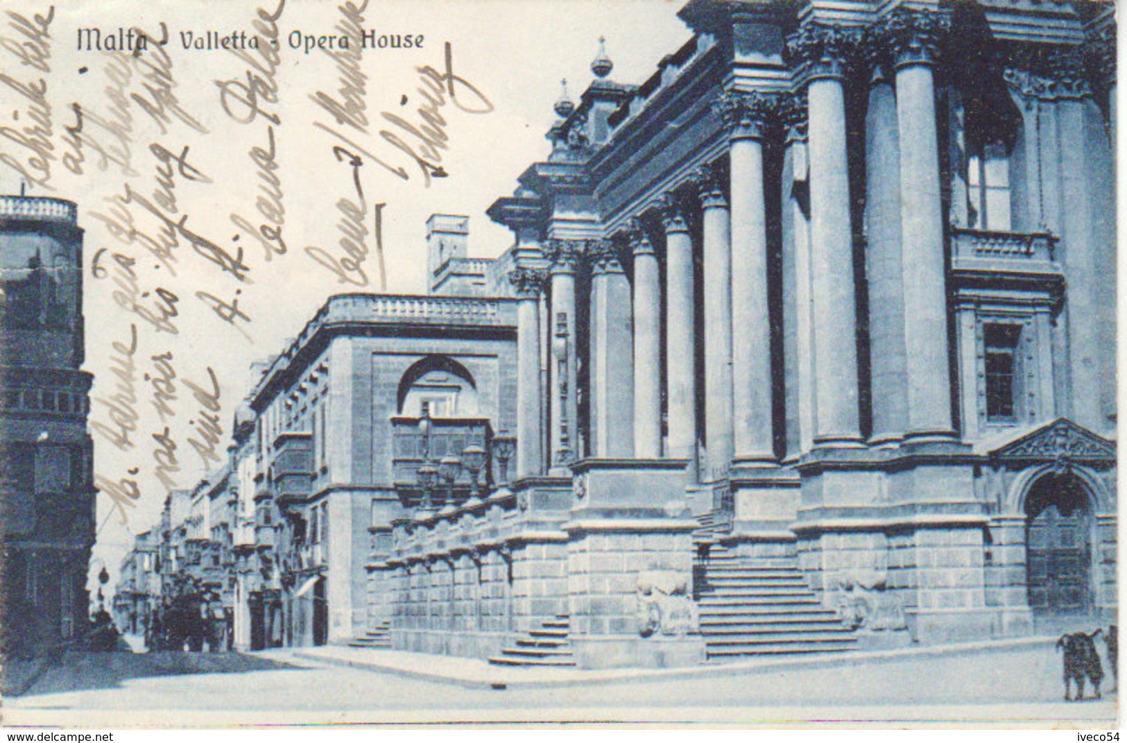 1927  Malta Valetta  Opera House   ( Vers Dessau Germany ) - Malta