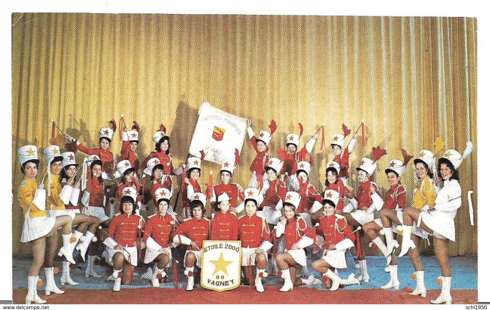 ~ JP ~ 88 ~   . Majorettes De   VAGNEY   +  Pub  .13,8   X  8.8 Cm - Anould