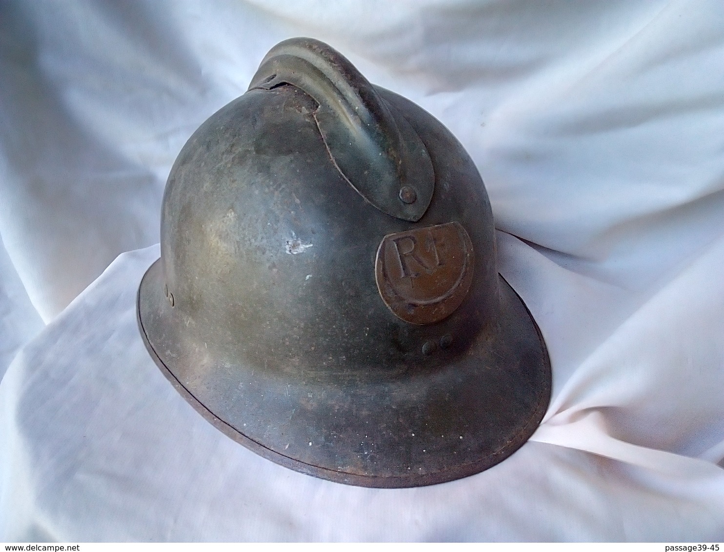 WW2 CASQUE ADRIAN TROUPE D'AFRIQUE COQUE