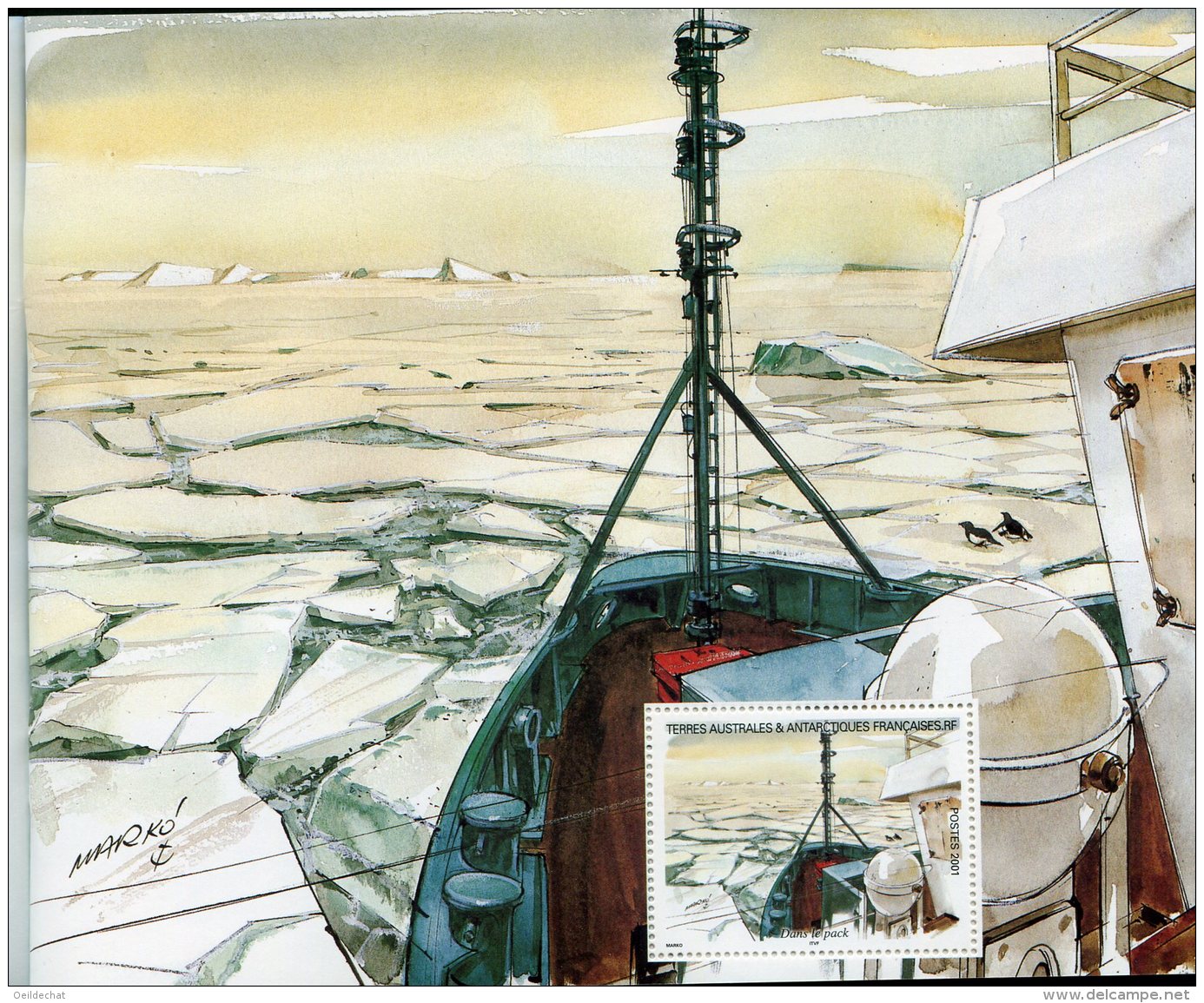 7574  Terres Australes Et Antarctiques Françaises  Carnet De Voyage   C 308  (n°308/21)    2001      SUPERBE - Libretti
