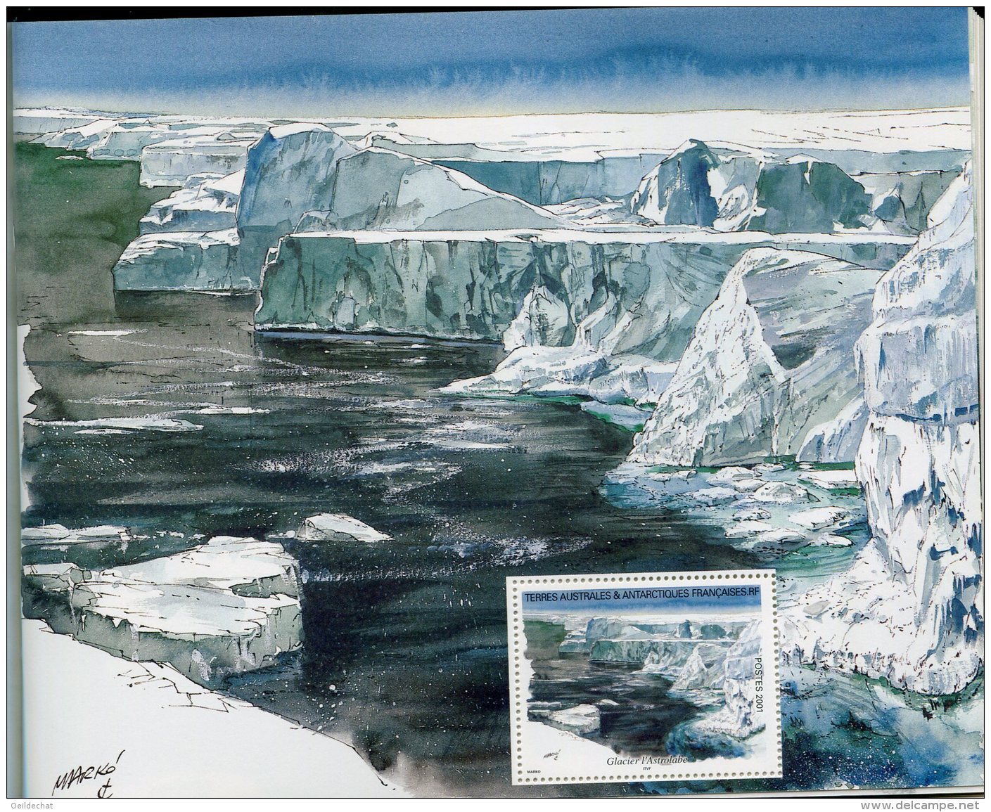 7574  Terres Australes Et Antarctiques Françaises  Carnet De Voyage   C 308  (n°308/21)    2001      SUPERBE - Carnets