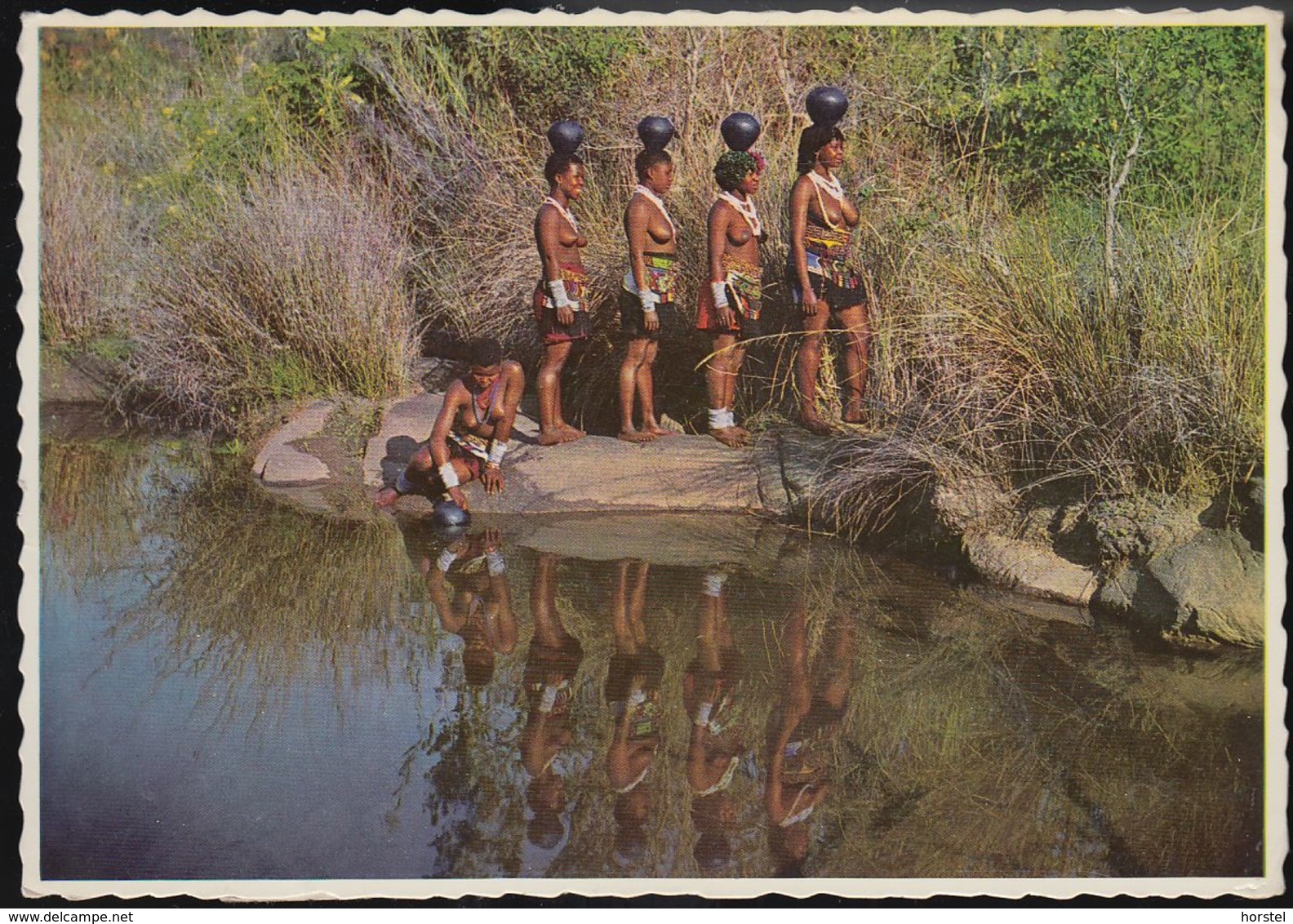 South Africa - Zulu Girls - Nude - Nice Stamp - Südafrika