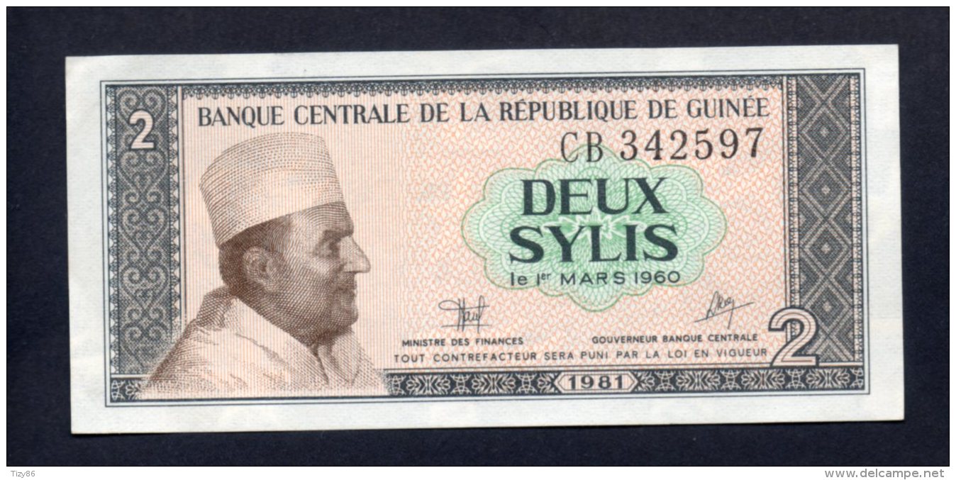 Banconota Africa - Guinea - 2 Sylis 1981 - Other - Africa