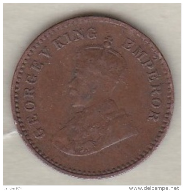 Inde  1/12 Anna 1933  , George V .Bronze .KM# 509 - Inde