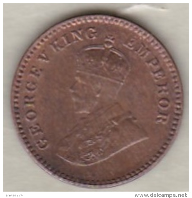 Inde  1/12 Anna 1923  , George V .Bronze .KM# 509 - India