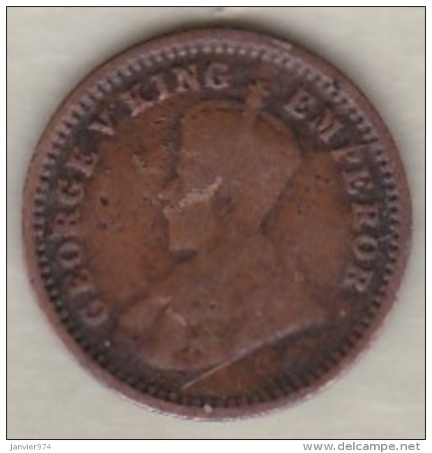 Inde  1/12 Anna 1919 , George V .Bronze .KM# 509 - Inde