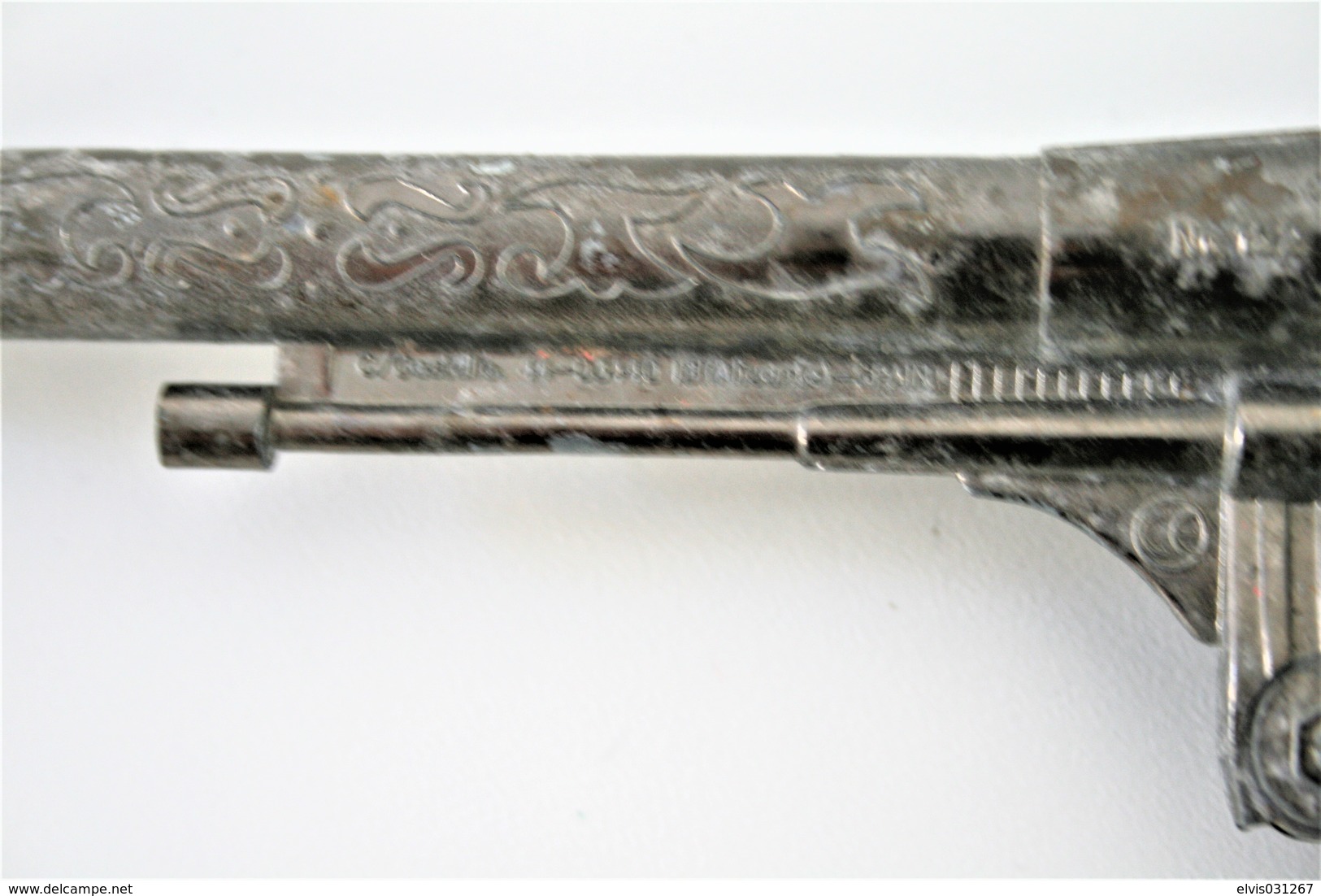 Vintage TOY GUN : GONHER NO. 122 - L=24.5cm - 19??s - Spain - Keywords : Cap Gun - Cork Gun - Rifle - Revolver - Pistol - Decorative Weapons