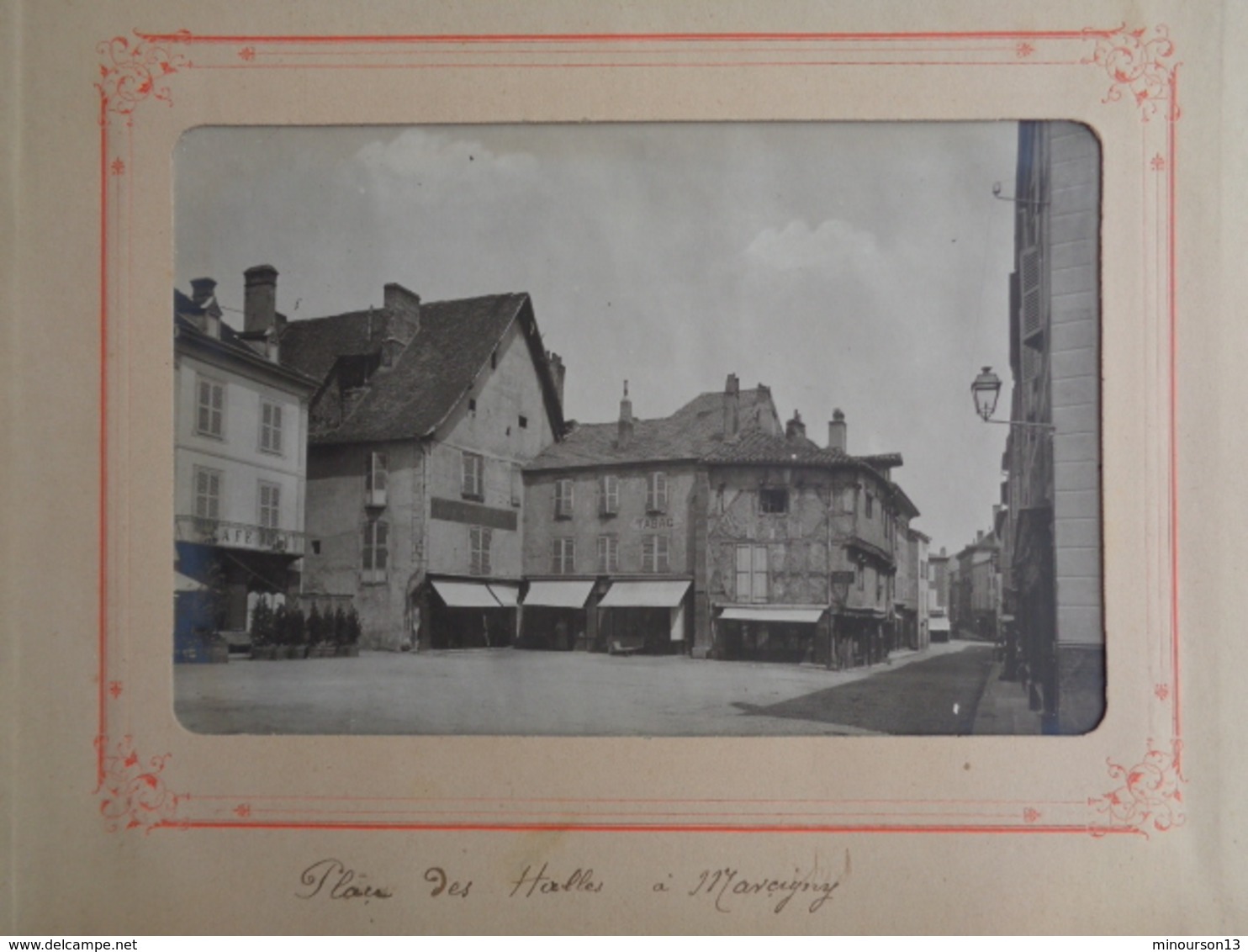 MARCIGNY PHOTO AUTHENTIQUE ANCIENNE : PLACE DES HALLES - Autres & Non Classés