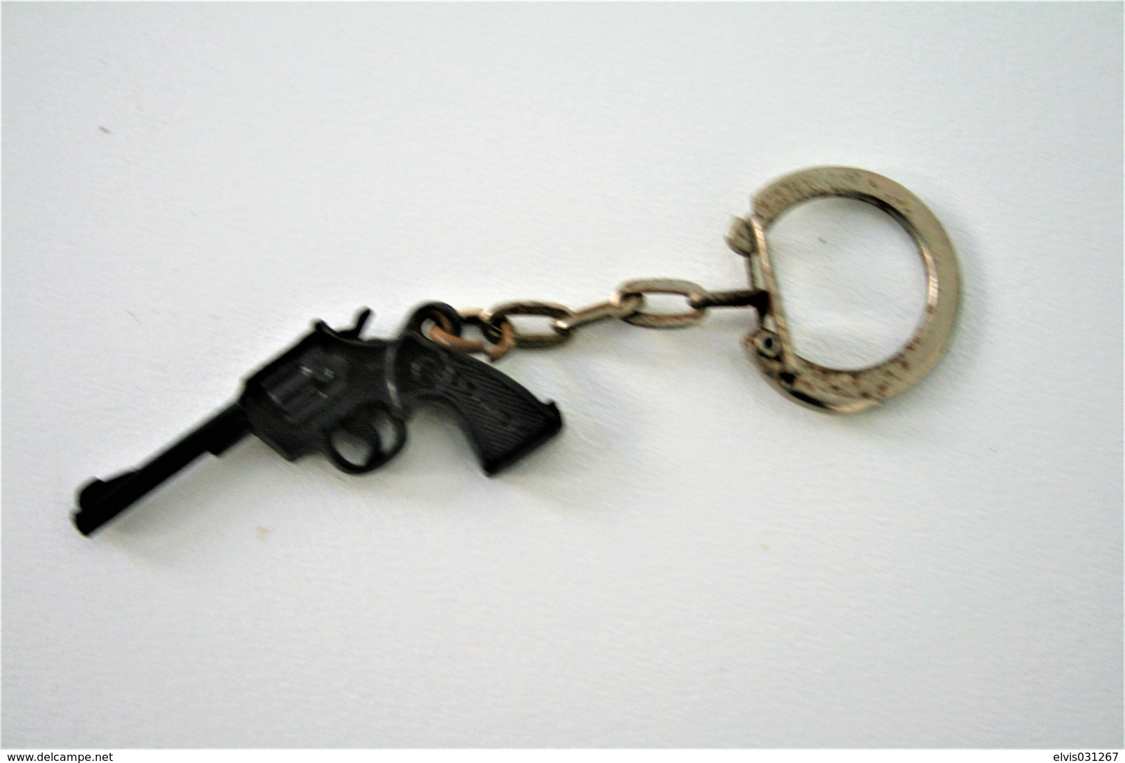 Vintage TOY GUN :  SCHICK Revolver - L=4,5cm - Keychain 1960s - Keywords : Cap - Cork Gun - Rifle - Revolver - Pistol - Armi Da Collezione