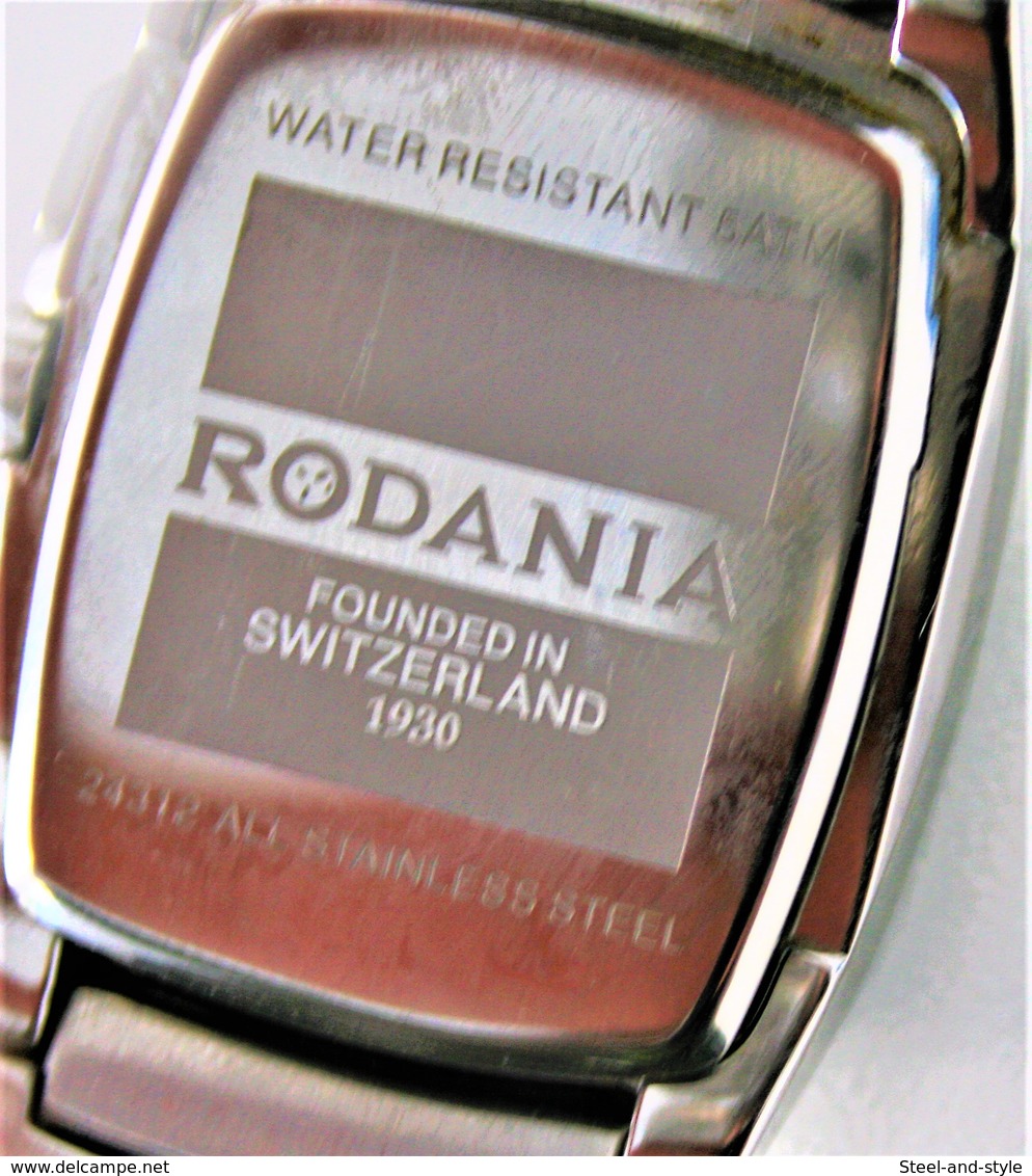 watches : RODANIA MEN rectangulaire CHRONOGRAFH  -  nr. : 24312 - original  - running - excelent condition