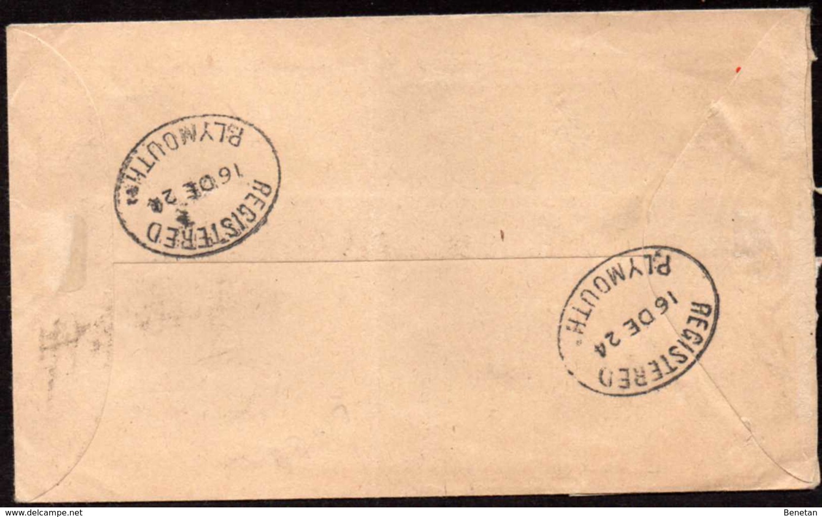 British Guiana To Ireland Registered Cover 1924 - Brits-Guiana (...-1966)