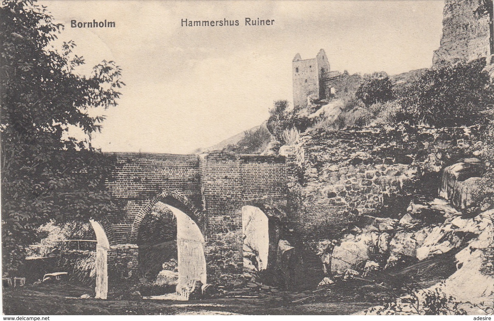 BORNHOLM (Dänemark) - Hammerhus Ruiner, Gel.1924, Sonderstempel, Gute Erhaltung - Dänemark