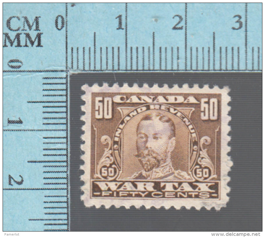 Timbre Fiscaux Canada -FWT16, 50&cent;, George V  War Tax , 1915-23, Tax Stamp - Fiscaux