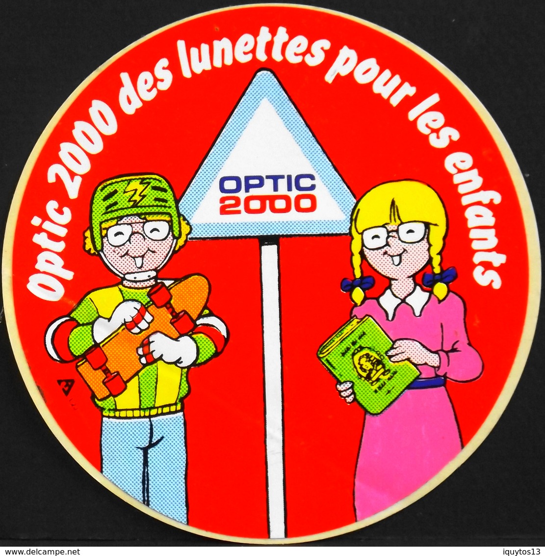 Publicité > Autocollant Pour OPTIC-2000 Lunettes Pour Enfants - TBE - Autocollants