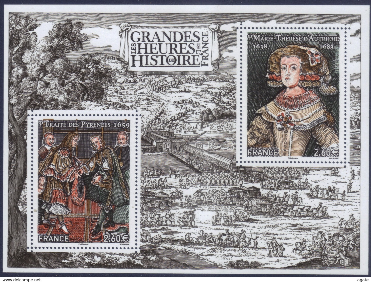 BF Grandes Heures De L'histoire - Traité Des Pyrénées - Marie Thérèse D'Autriche (2018) Neuf** - Mint/Hinged