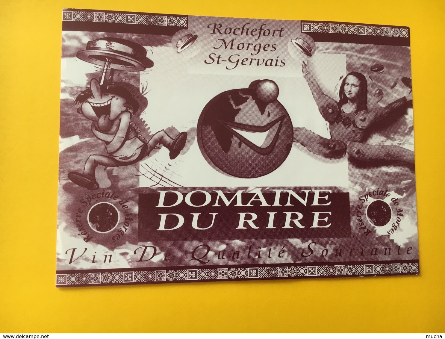 8467 - Domaine Du Rire Rochefort Morges St-Gervais Réserve De Morges Vin De Qualité Souriante - Humour