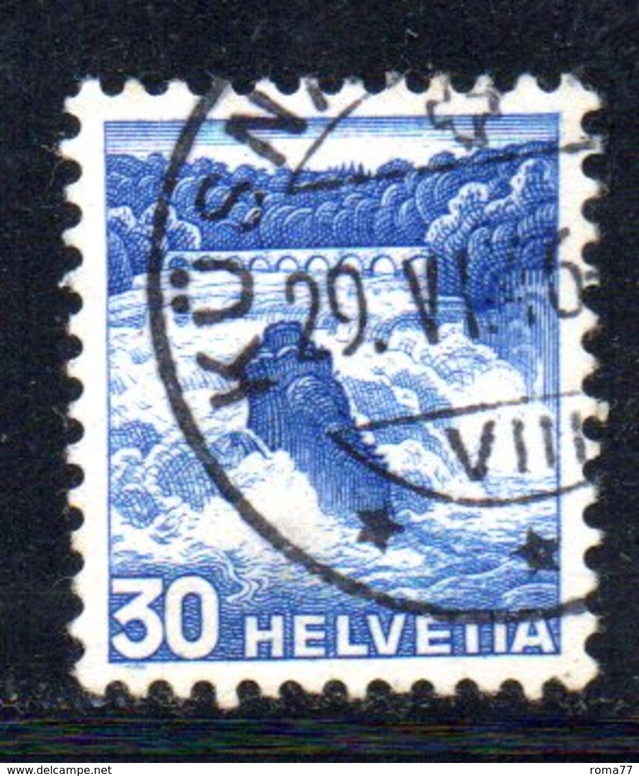 916 490 - SVIZZERA 1936 , Serie Ordinaria "vedute" : Nove Valori Usati - Gebraucht