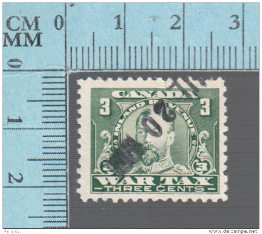 Timbre Fiscaux Canada -FWT9, 3&cent;, War Tax  , 1915, Tax Stamp - Fiscaux