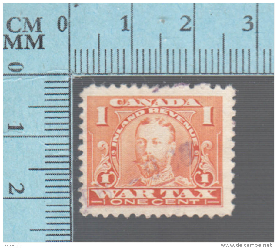 Timbre Fiscaux Canada -FWT7, 1&cent;, War Tax  , 1915, Tax Stamp - Fiscaux