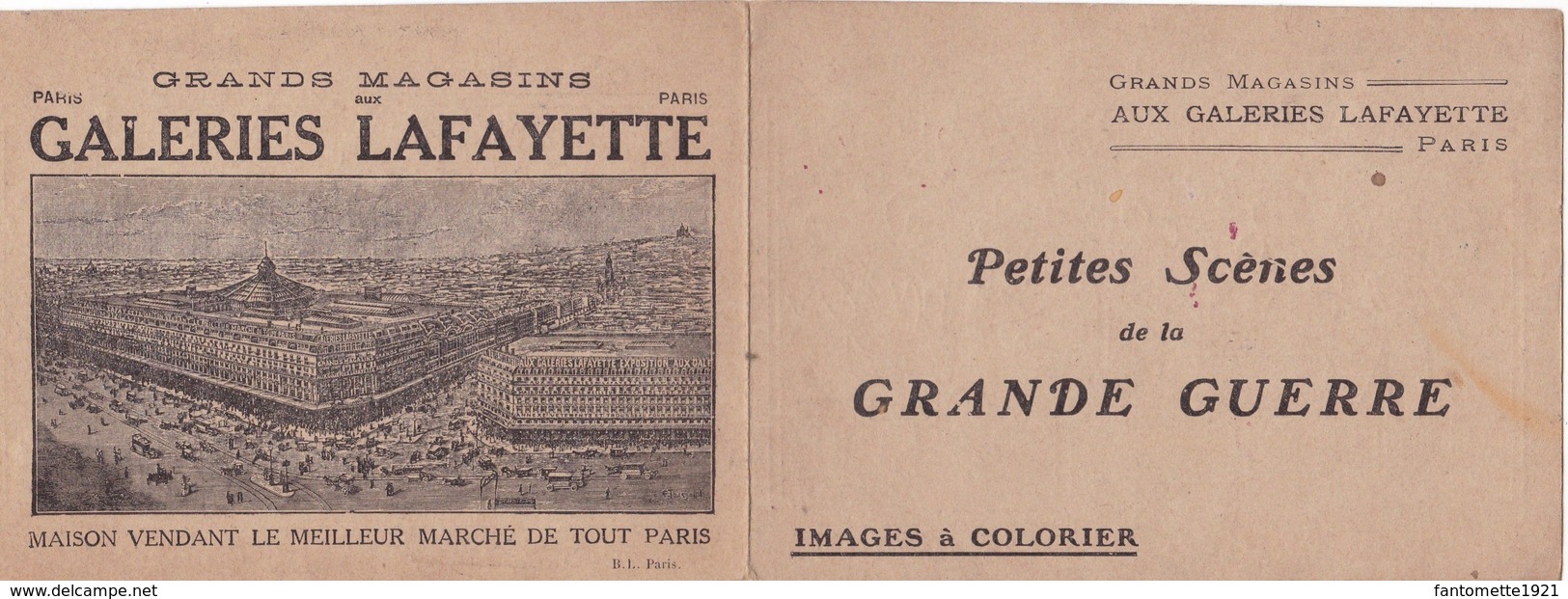 GALERIES LAFAYETTE IMAGES A COLORIER (dil374) - Publicités