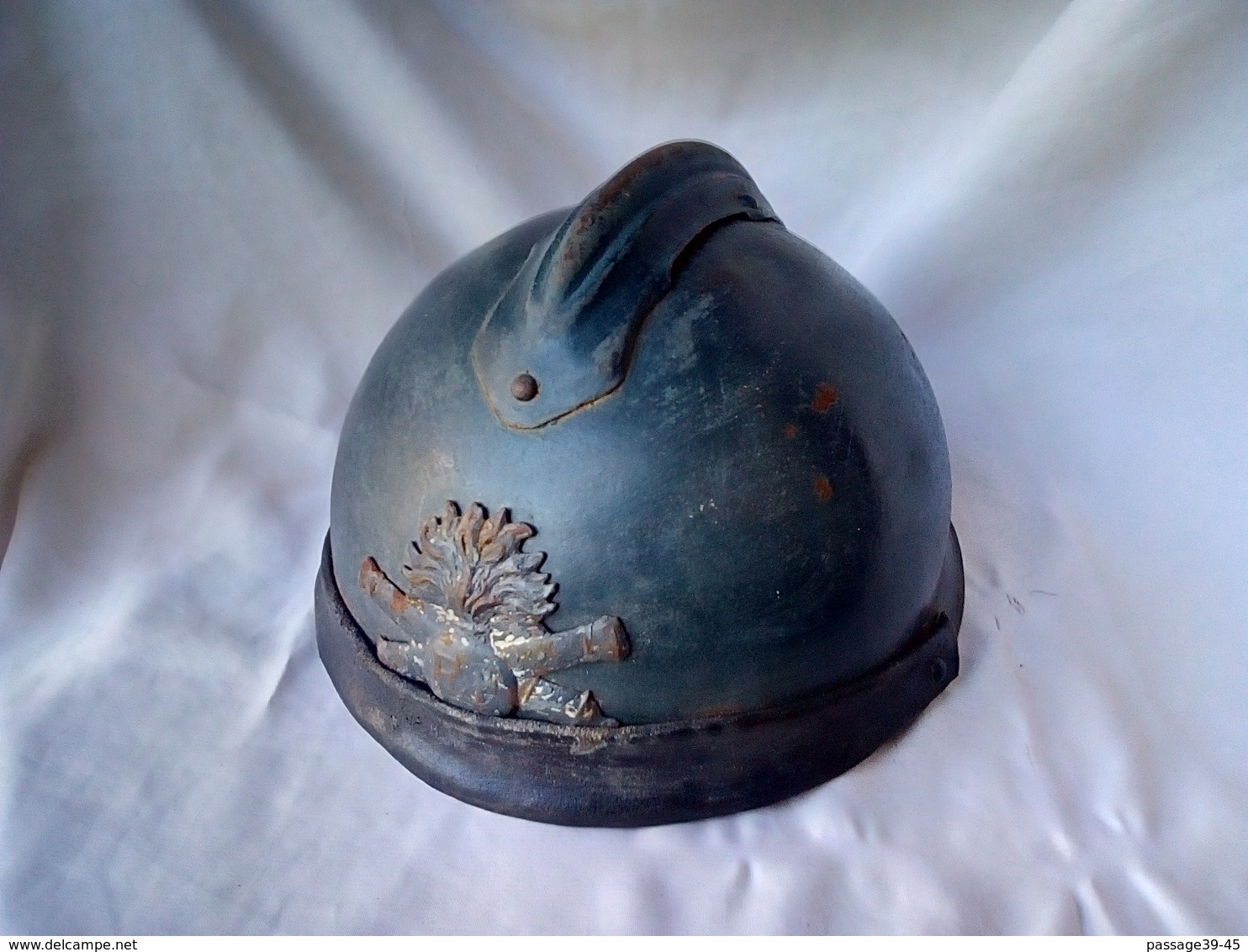 WW2 FRANCAIS ADRIAN COQUE DE CASQUE SPECIAL TYPE ARTILLERIE rare