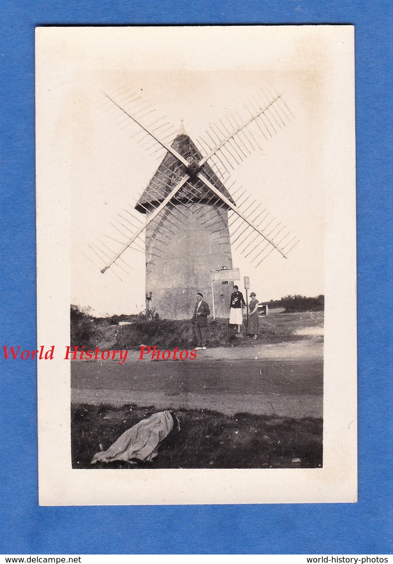 Photo Ancienne - SAINT GEORGES ? - Beau Moulin à Vent à Identifier - 1932 - Moulin Des Alouettes Les Herbiers - Lieux