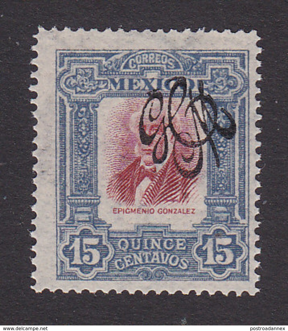 Mexico, Scott #490, Mint Hinged, Famous Mexicans Overprinted, Issued 1915 - Mexiko