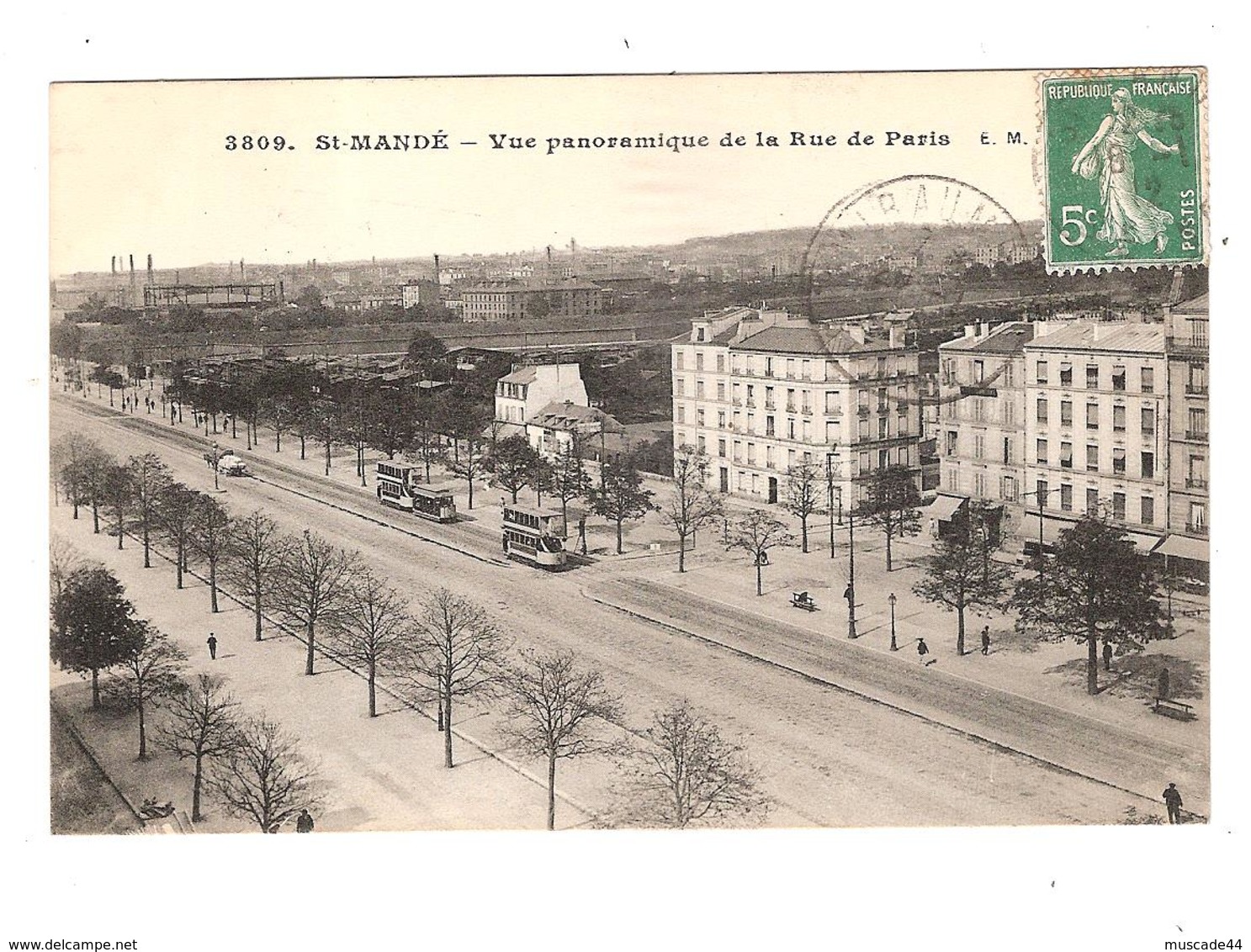 SAINT MANDE - VUE PANORAMIQUE DE LA RUE DE PARIS - Saint Mande