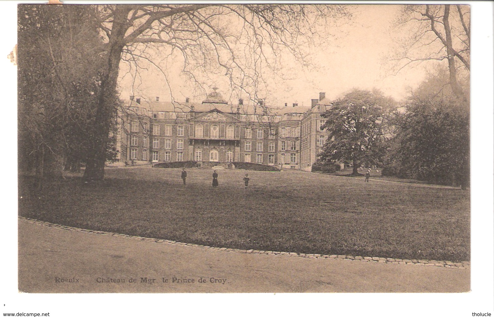 Le Roeulx (Hainaut)-1909-Château De Mgr Le Prince De Croÿ-La Façade-edit. J.Bouchat-Simon - Le Roeulx