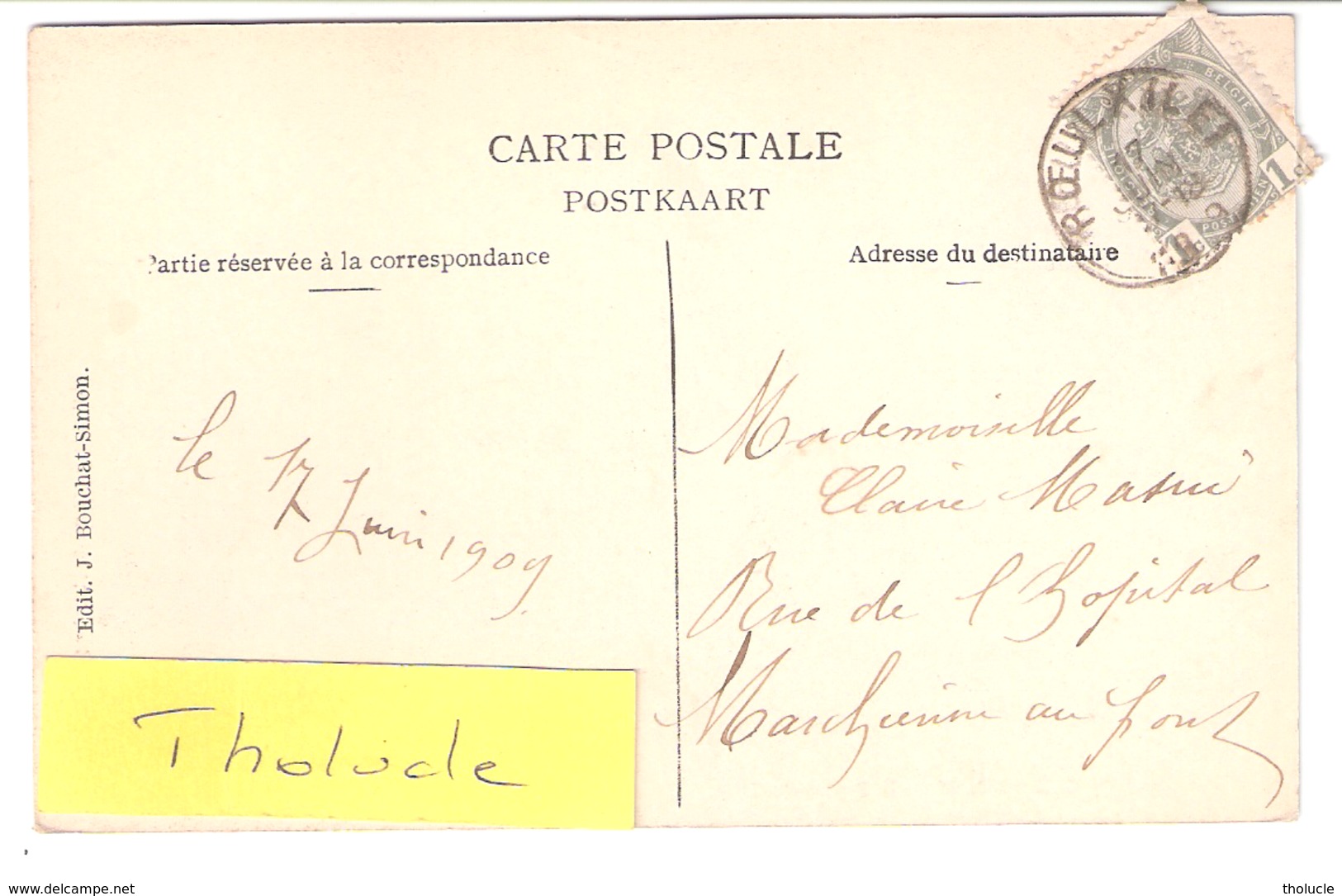 Le Roeulx (Hainaut)-1909-Château De Mgr Le Prince De Croÿ-La Façade-edit. J.Bouchat-Simon - Le Roeulx