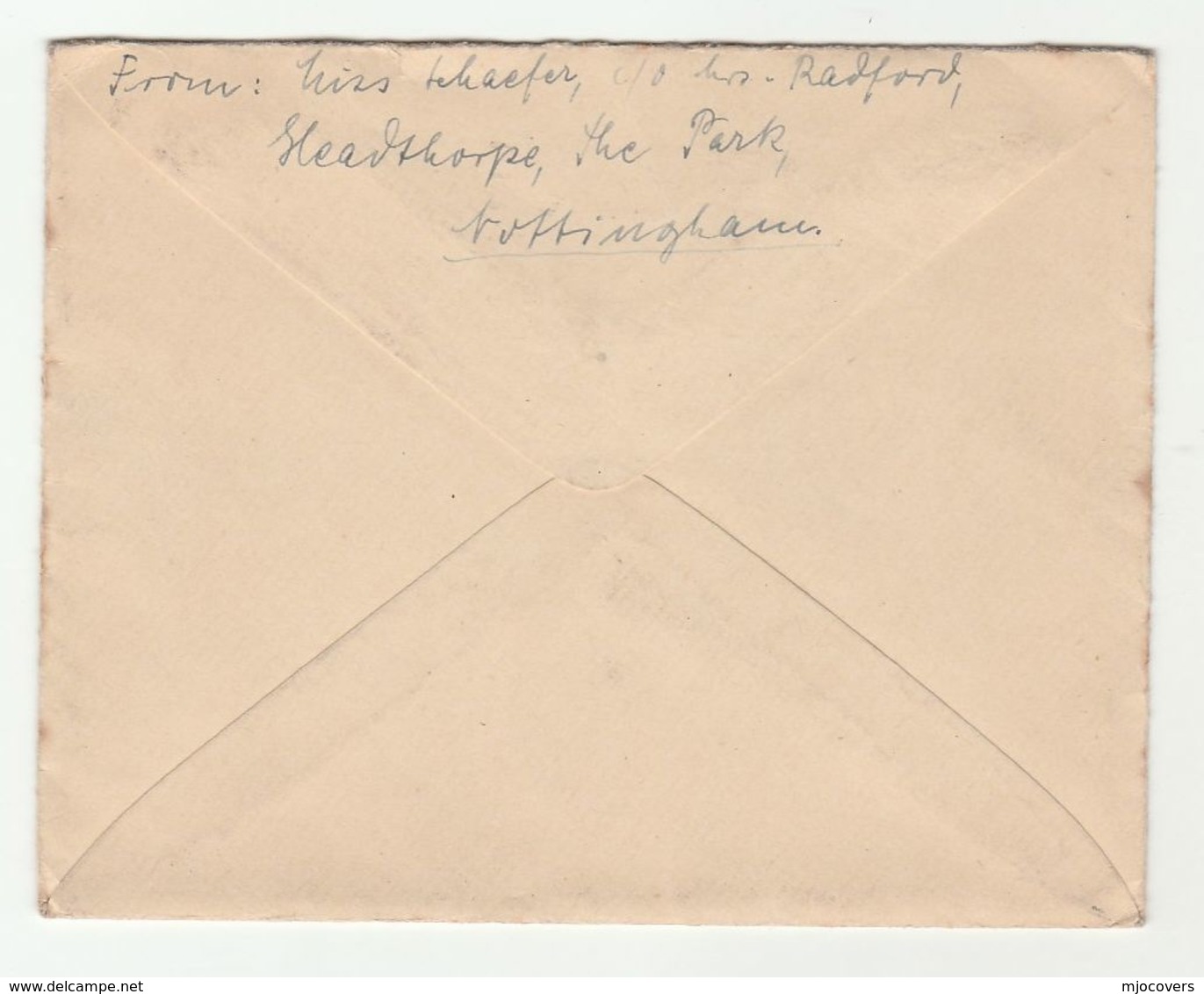 1934 Nottingham GB Postal STATIONERY COVER GV Stamps - Stamped Stationery, Airletters & Aerogrammes