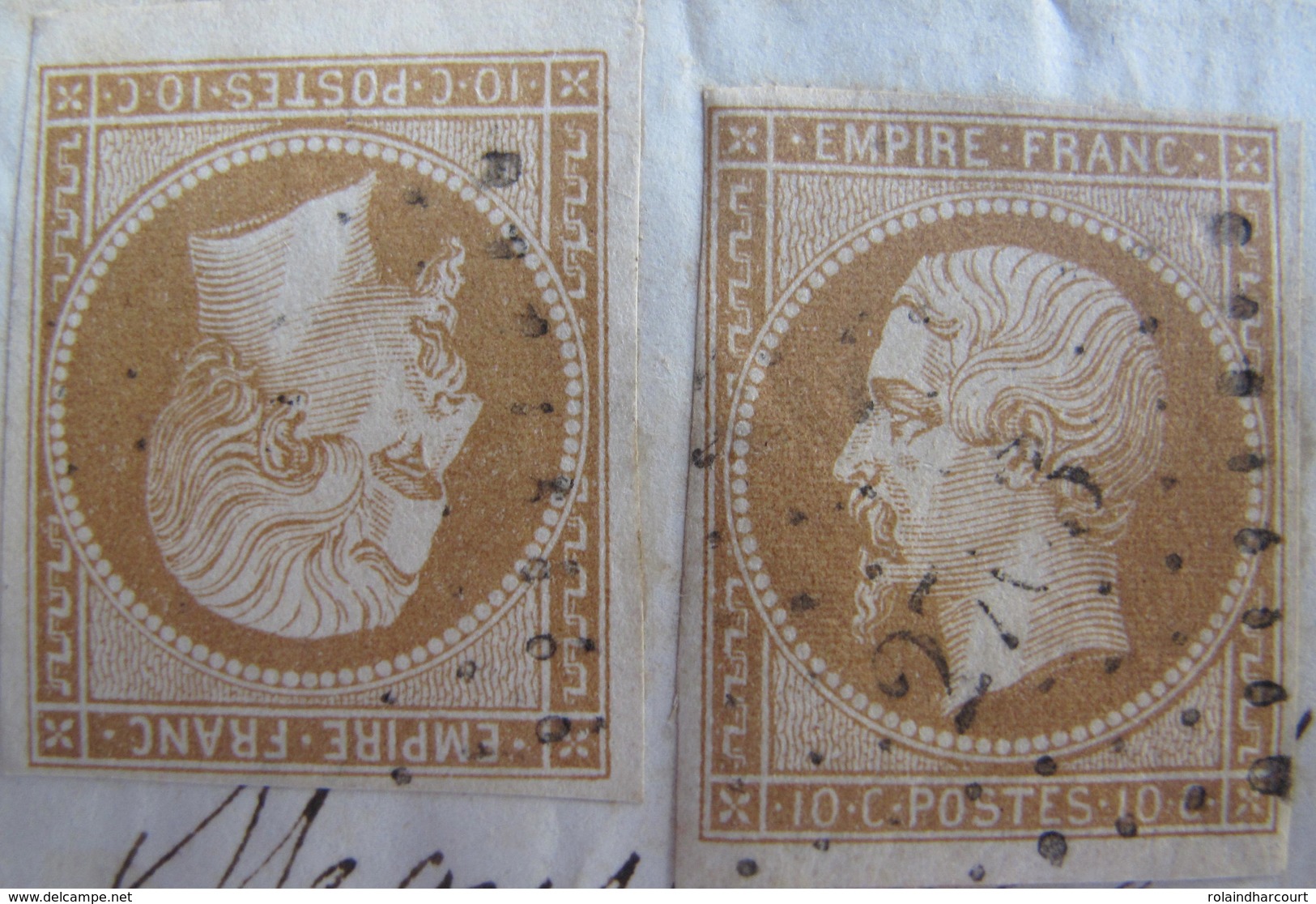 LOT R1593/42 - NAPOLEON III N°13B BdF Sur LETTRE (LSC) ROCHEFORT-SUR-MER 12 AVRIL 1862 - 1853-1860 Napoléon III