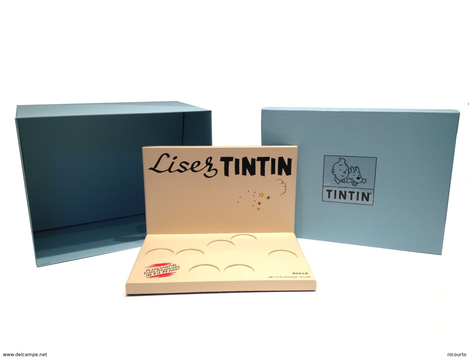 SOCLE DIORAMA PRESENTOIR POUR FIGURINES PIXI LISEZ TINTIN - Figurines