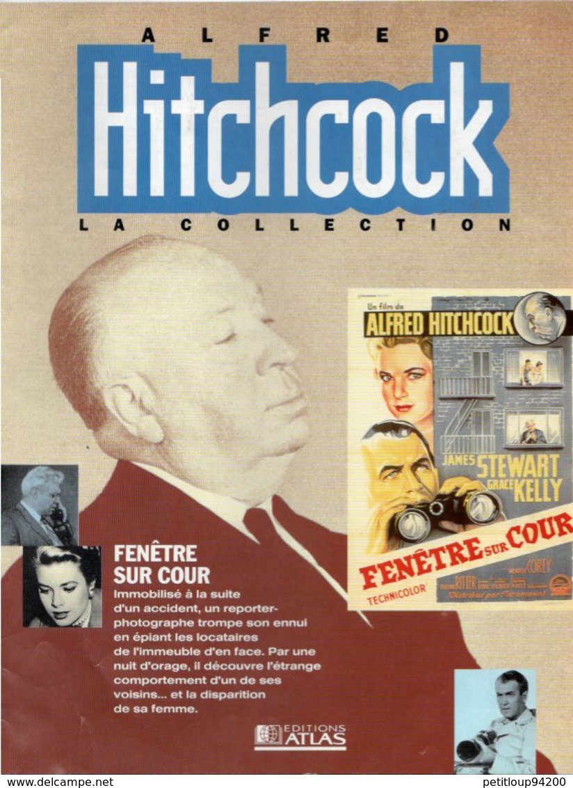 REVUE CINEMA ALFRED HITCHCOCK  Fenetre Sur Cour JAMES STEWART GRACE KELLY Editions Atlas FEVRIER 1994 - Magazines