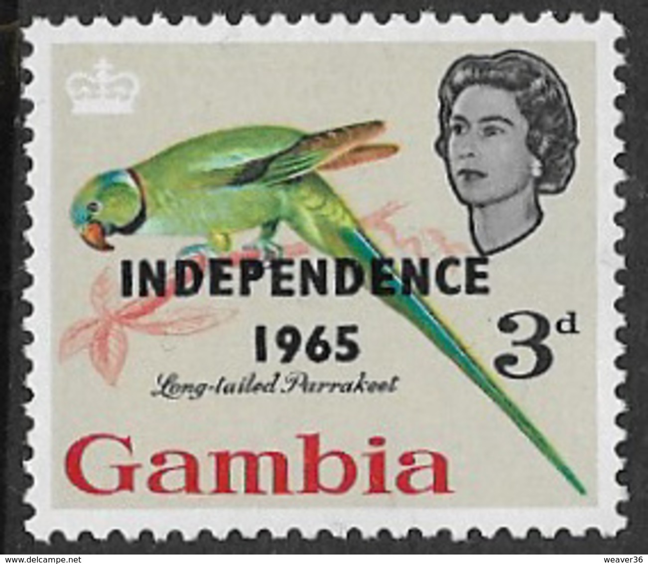 Gambia SG219 1965 Definitive 3d Mounted Mint [37/31014/1D] - Gambia (1965-...)