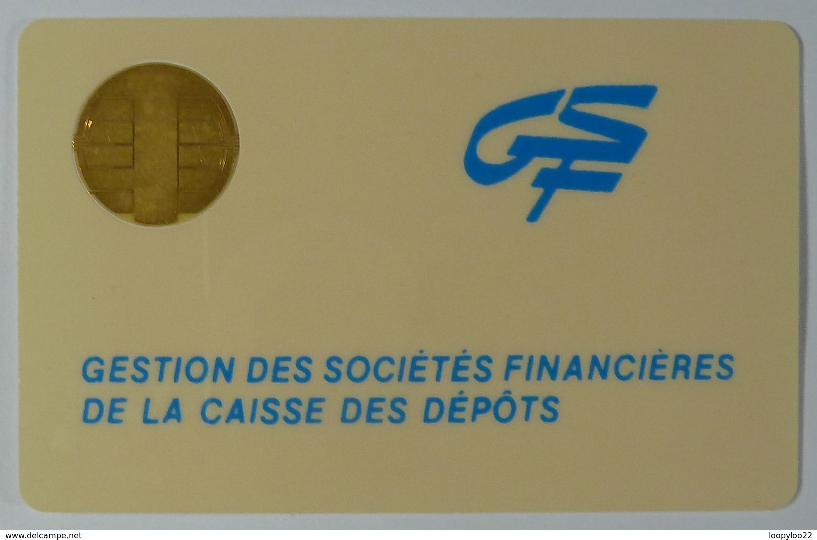 FRANCE - Bull Chip - Smartcard - Gestion Des Societes Financiiers - Department Of Finance - Used - Internes