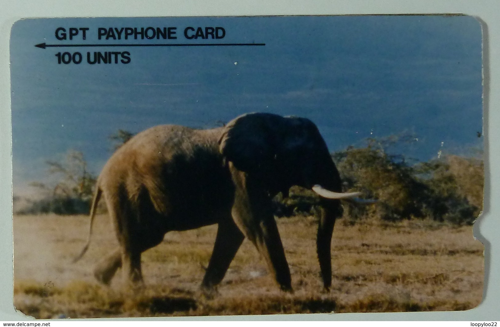 AFRICA - NIGERIA - GPT - Sticker On 100 Unit - Demo - 1988 - 1SIGC - Elephant - Used - RRRR - Nigeria