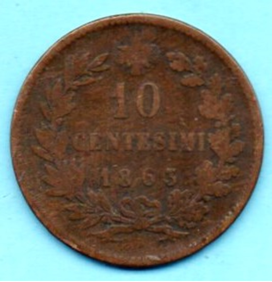 (r65)  ITALY / ITALIE  10 Centesimi 1863 - 1861-1878 : Victor Emmanuel II