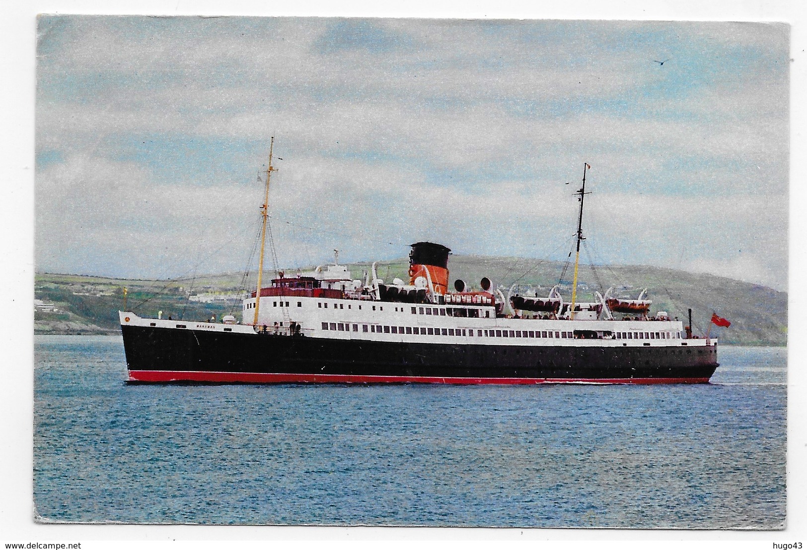 S.S. MANXMAN EN 1955 - THE ISLE OF MAN STEAM PACKET COMPANY LIMITED - FORMAT CPA NON VOYAGEE - GB - Ferries