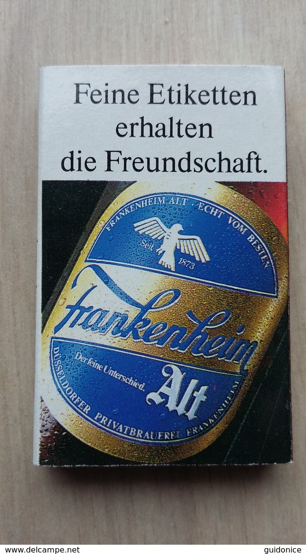 Zündholzschachtel Mit Bier-Werbung (Frankenheim-Alt; Deutschland) - Zündholzschachteln